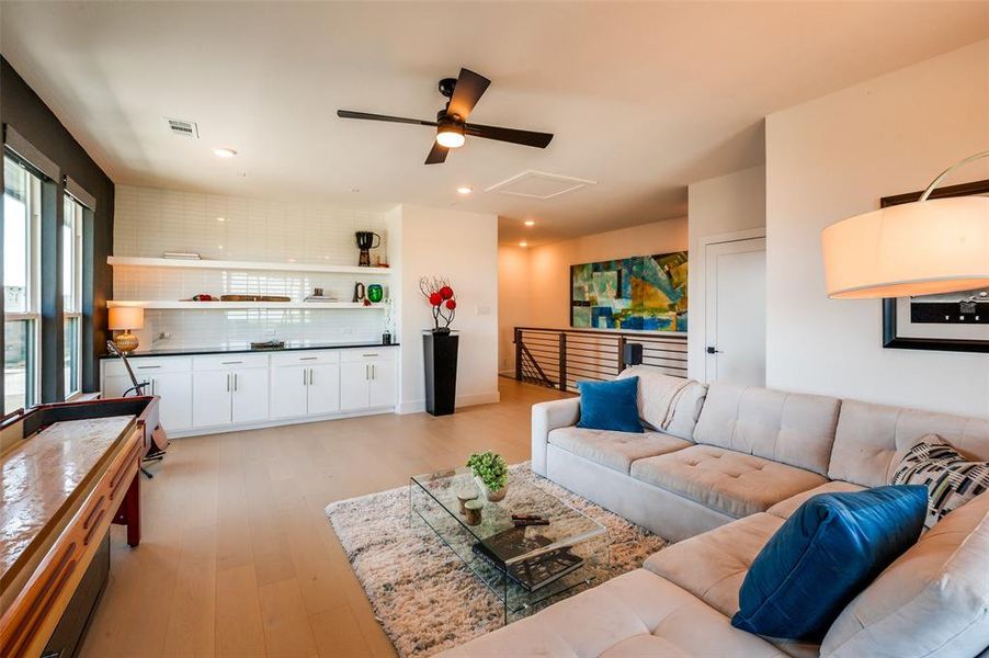 Another view of sky lounge living room on 3rd floor.