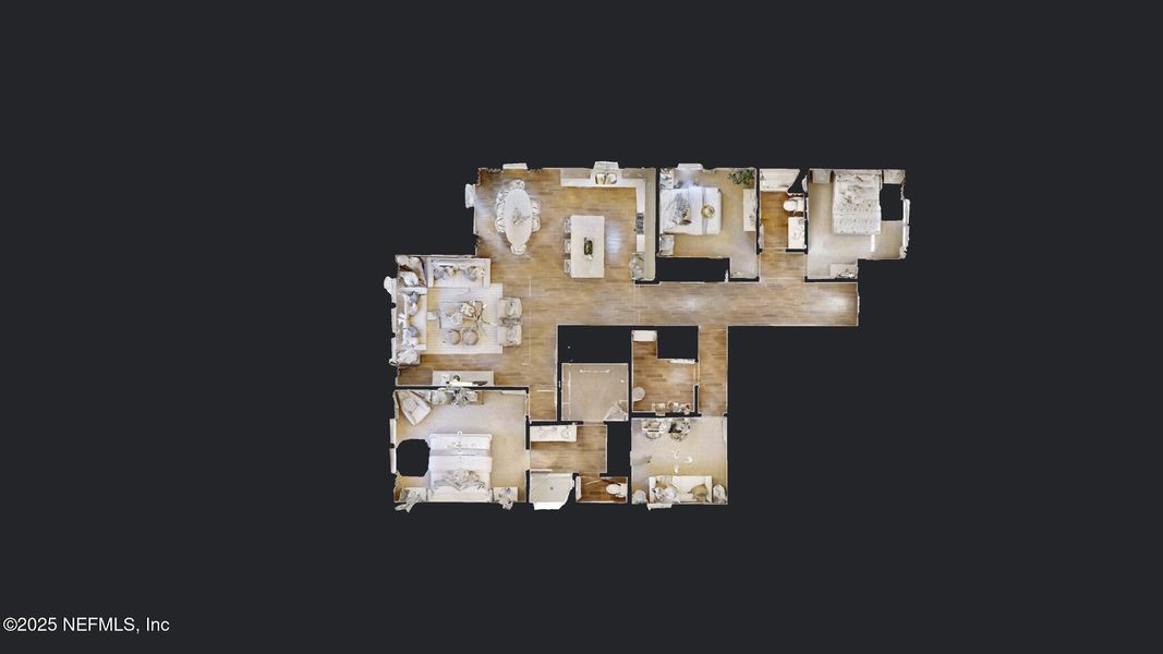 2D floor plan layout of this home in Murray Farms, Middleburg, FL (Image 45).