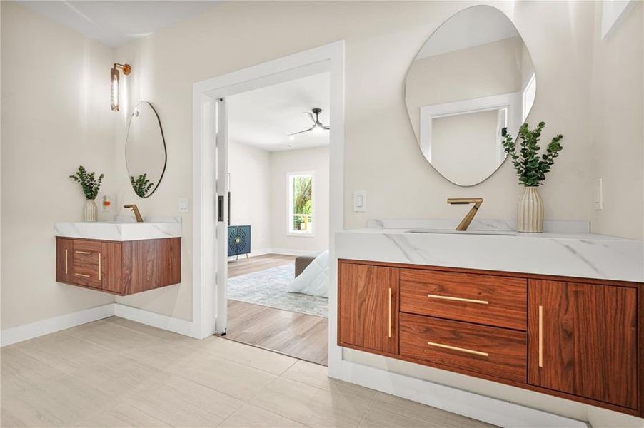 Furnished interior view inside a new home in , Atlanta (Image 38). Furnished interior view inside a new home in , Atlanta (Image 38).