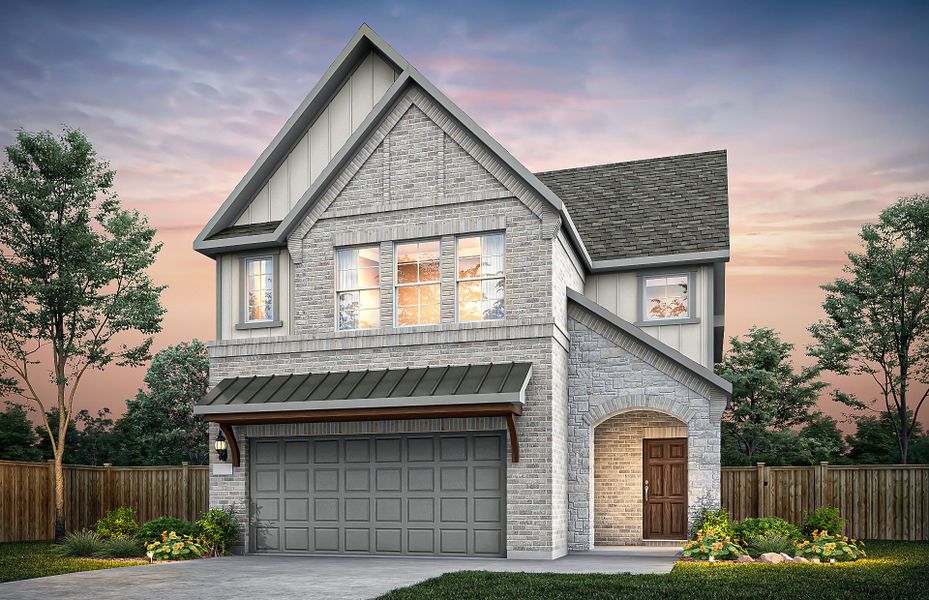 Representative exterior photo of a completed home built from the Sienna by Pulte Homes in Wolf Ranch, Georgetown, TX (Image 18).
