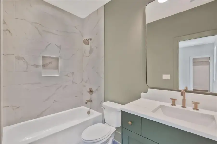 Furnished interior view inside a new home in , Atlanta (Image 34).