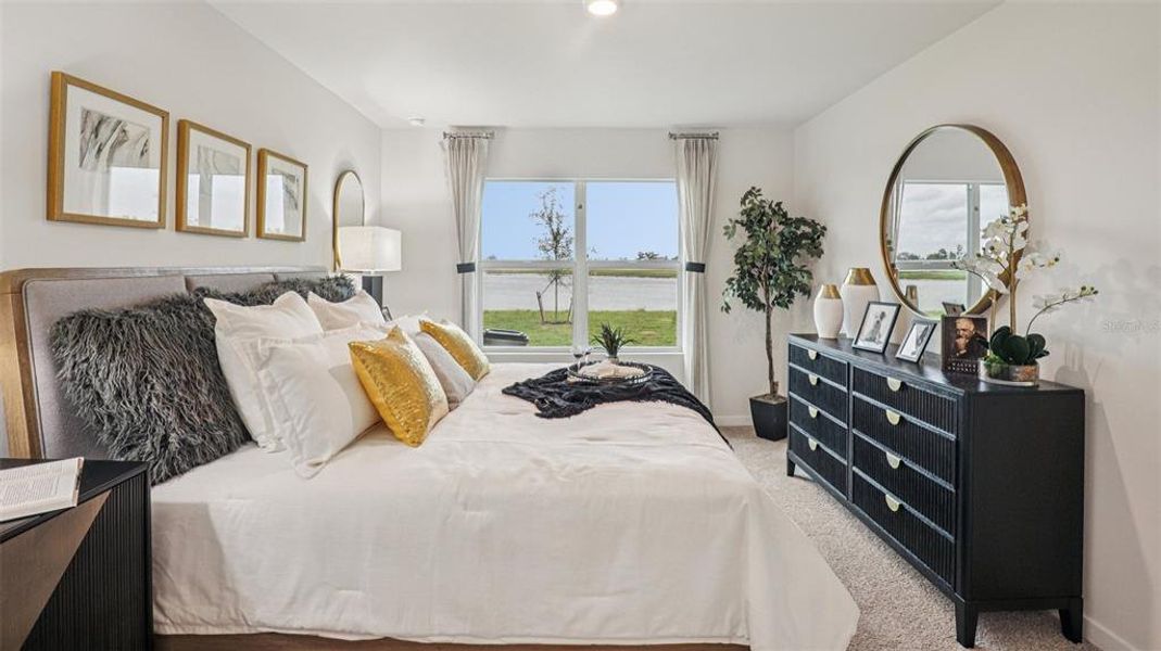Furnished interior view inside a new home in Seagrass - Express & Tradition, Punta Gorda (Image 23). Furnished interior view inside a new home in Seagrass - Express & Tradition, Punta Gorda (Image 23).