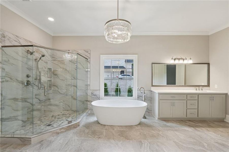 Furnished interior view inside a new home in The Reserve At Governors Towne Club, Acworth (Image 56). Furnished interior view inside a new home in The Reserve At Governors Towne Club, Acworth (Image 56).