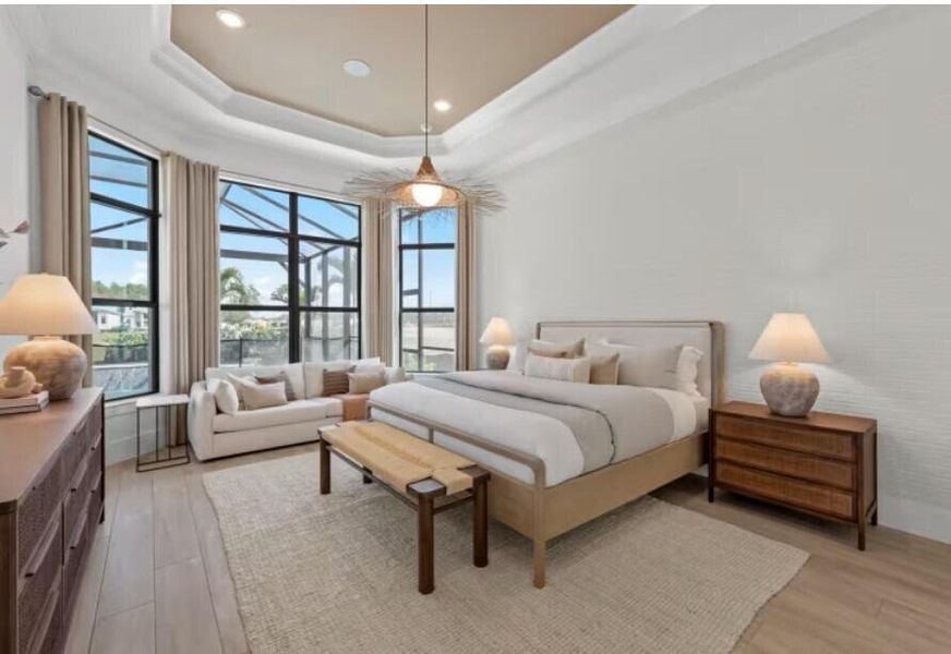 Furnished interior view inside a new home in The Reserve at Eastpointe, Palm Beach Gardens (Image 3).