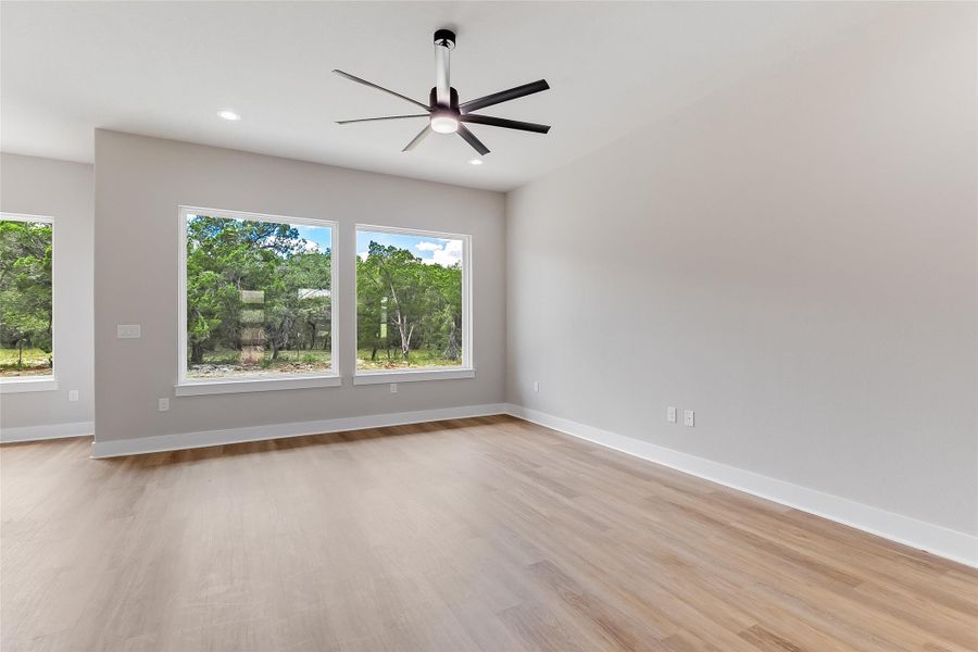 Living area features oversized "picture" windows letting in beautiful natural lighting and bringing the outdoors inside Living area features oversized "picture" windows letting in beautiful natural lighting and bringing the outdoors inside