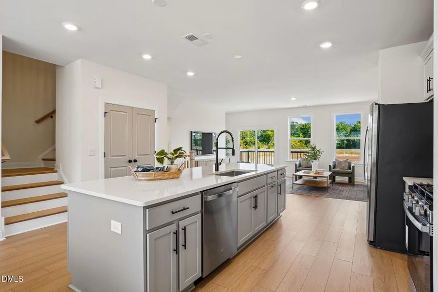 21 kitchen front view