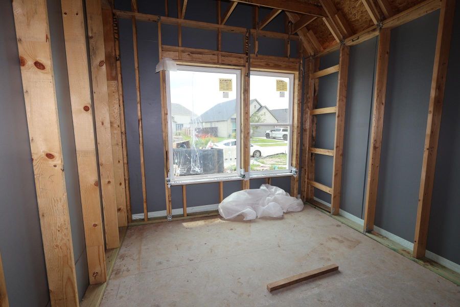In-progress construction of a new home in Brookewater - Terrace Collection, Rosenberg, TX (Image 11).
