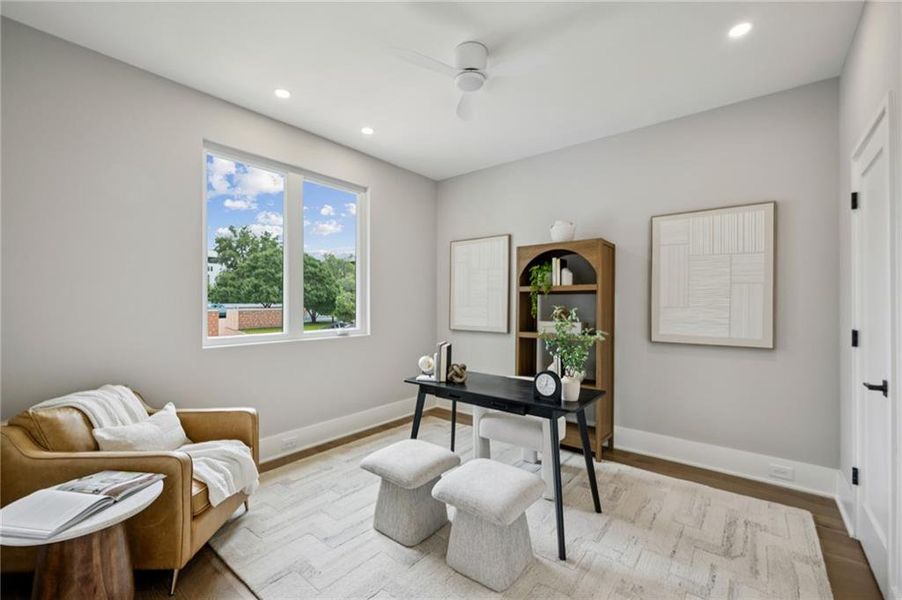 Furnished interior view inside a new home in , Atlanta (Image 34).