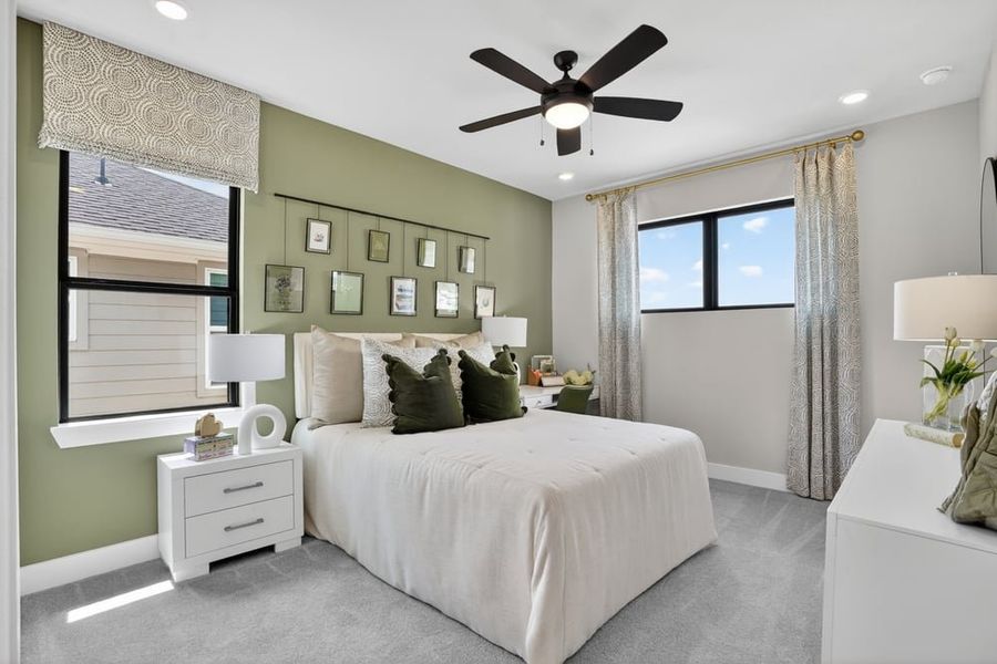 Representative furnished interior of a home built from the Vincent by Taylor Morrison in Ryehill, Rosenberg (Image 36).