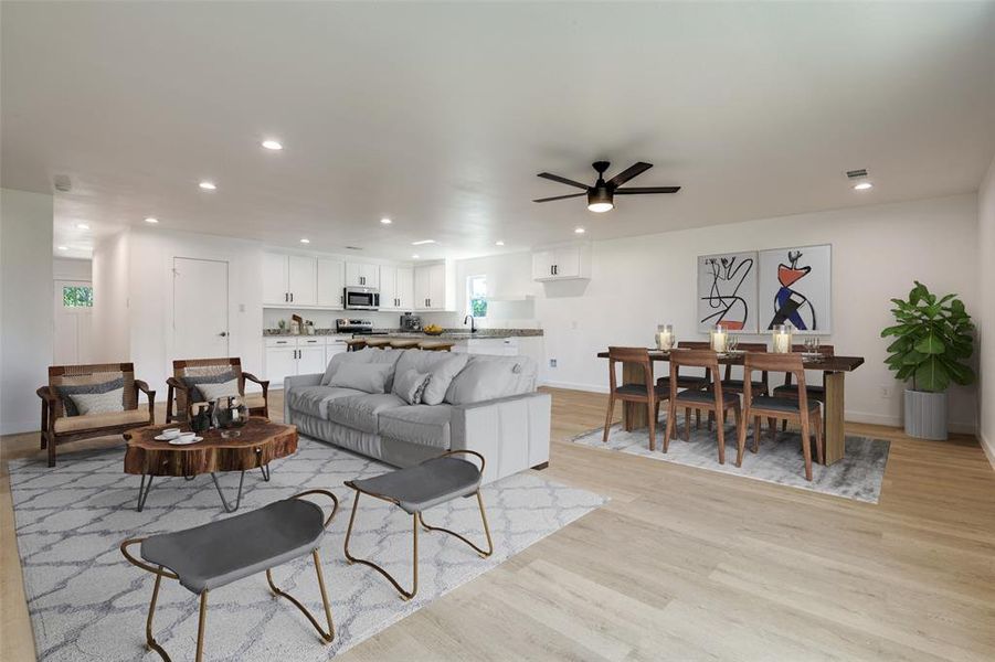 Furnished interior view inside a new home in , Terrell (Image 3).
