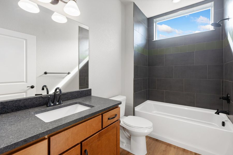 Representative furnished interior of a home built from the The Sunlight by Landmark Homes in Northfield at Old Town, Fort Collins (Image 8).