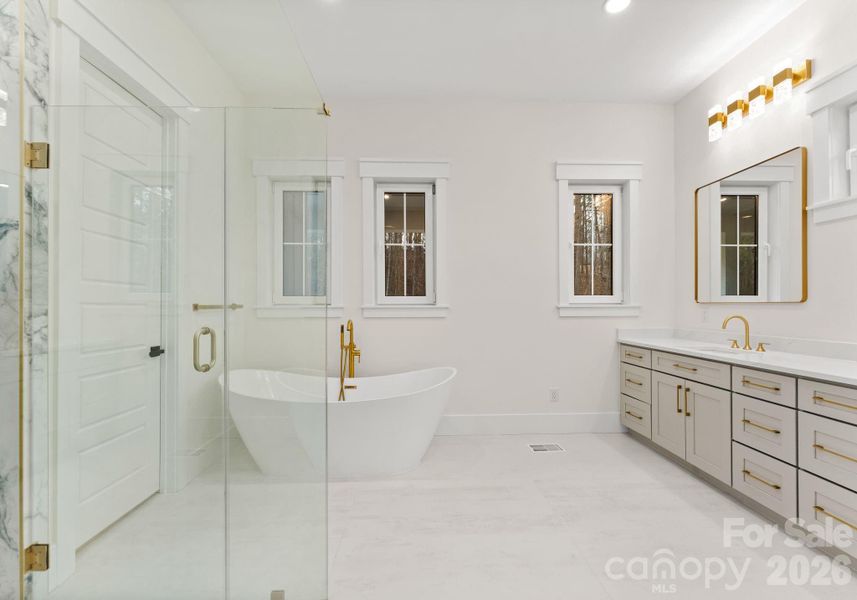 Furnished interior view inside a new home in , Mint Hill (Image 8).