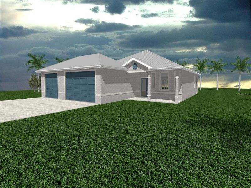 Exterior details and patio area of a home in , Port Charlotte (Image 2). Exterior details and patio area of a home in , Port Charlotte (Image 2).