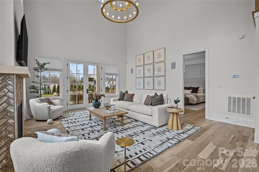 Furnished interior view inside a new home in Ferncliff at Cotswold, Charlotte (Image 6).