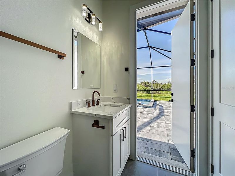 3RD BATHROOM WITH EXIT TO POOL 3RD BATHROOM WITH EXIT TO POOL