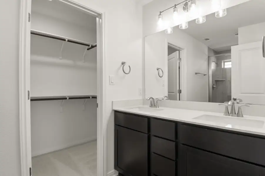 Furnished interior view inside a new home in Trace, San Marcos (Image 5).