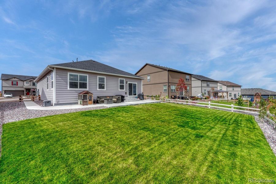 Exterior details and patio area of a home in Spring Valley Ranch, Elizabeth (Image 25).