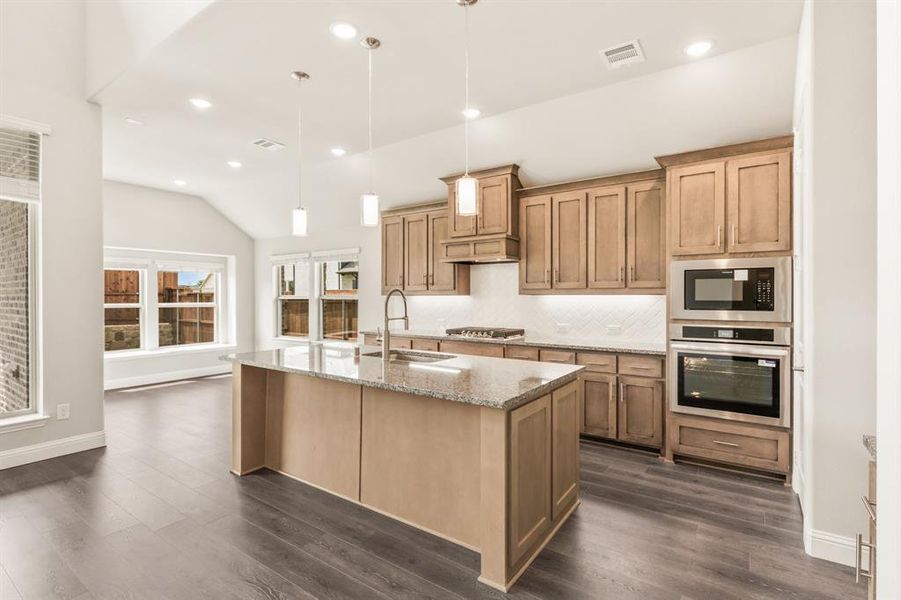 Furnished interior view inside a new home in Creekview Meadows, Pilot Point (Image 20).