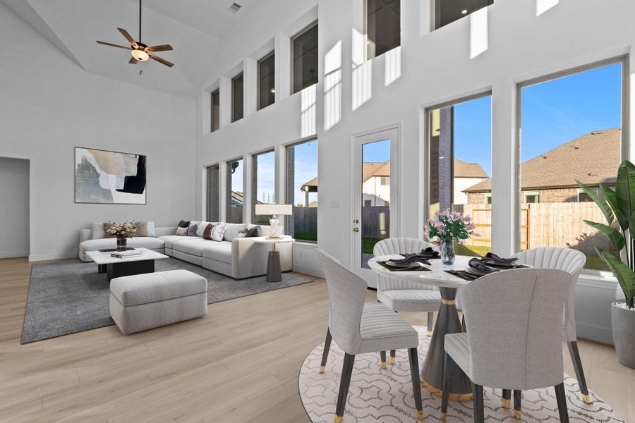 Furnished interior view inside a new home in Coastal Point, League City (Image 11). Furnished interior view inside a new home in Coastal Point, League City (Image 11).