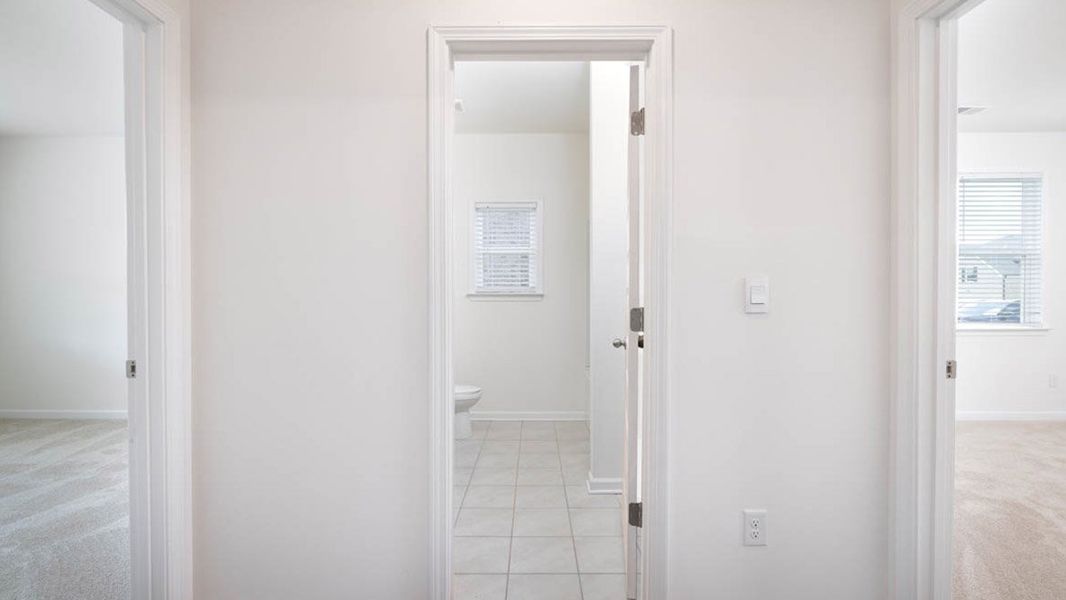 Representative unfurnished interior of a home built from the Marlene by D.R. Horton in Evergreen Crossing, Locust Grove (Image 29). Representative unfurnished interior of a home built from the Marlene by D.R. Horton in Evergreen Crossing, Locust Grove (Image 29).