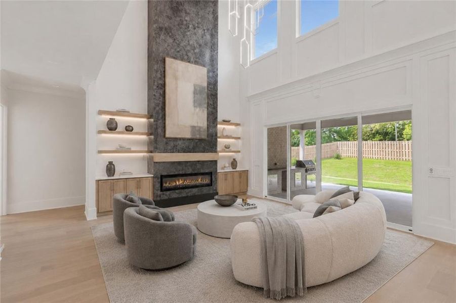 Furnished interior view inside a new home in , Grayson (Image 16).