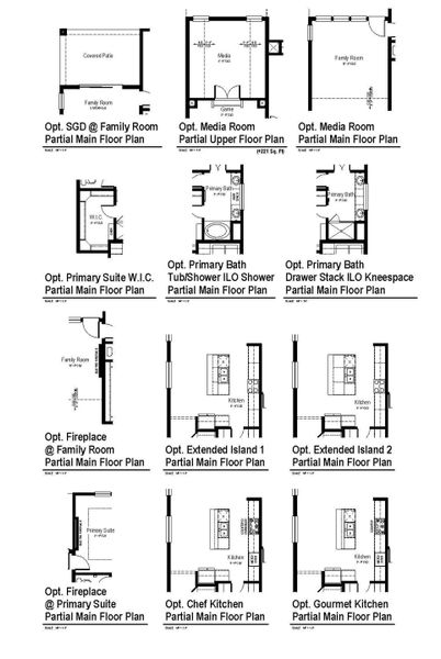 2D floor plan layout for the Wisteria by View Homes in The Meadows at Hunters Ranch, San Antonio, TX (Image 4).
