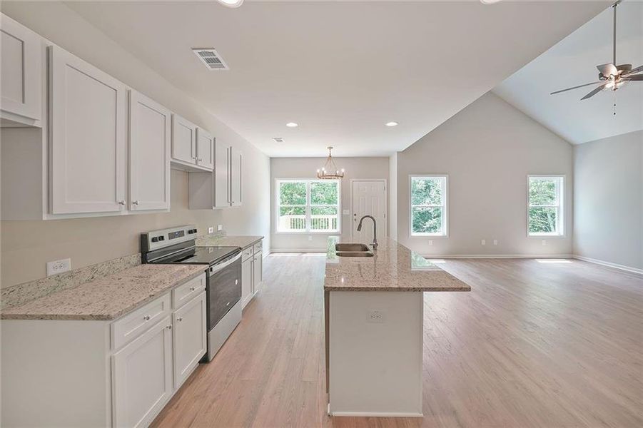 Furnished interior view inside a new home in , Dahlonega (Image 4).