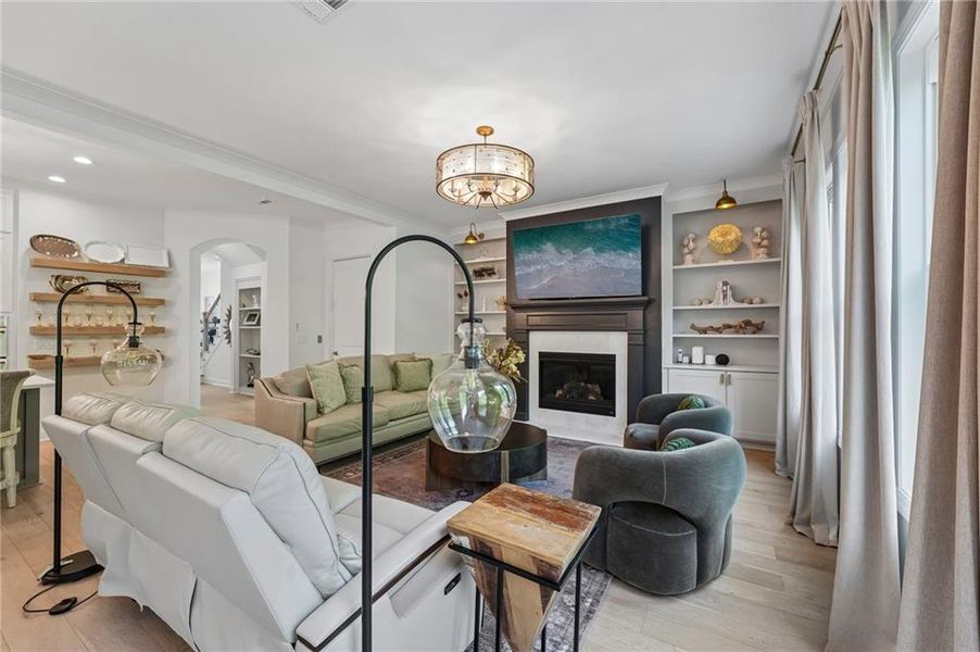 Furnished interior view inside a new home in Lakeside at River Green, Canton (Image 5).