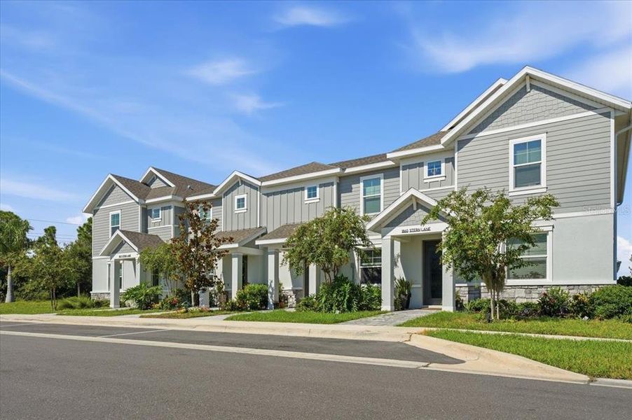 Front exterior of a new home in , Sarasota, FL, highlighting curb appeal (Image 28).