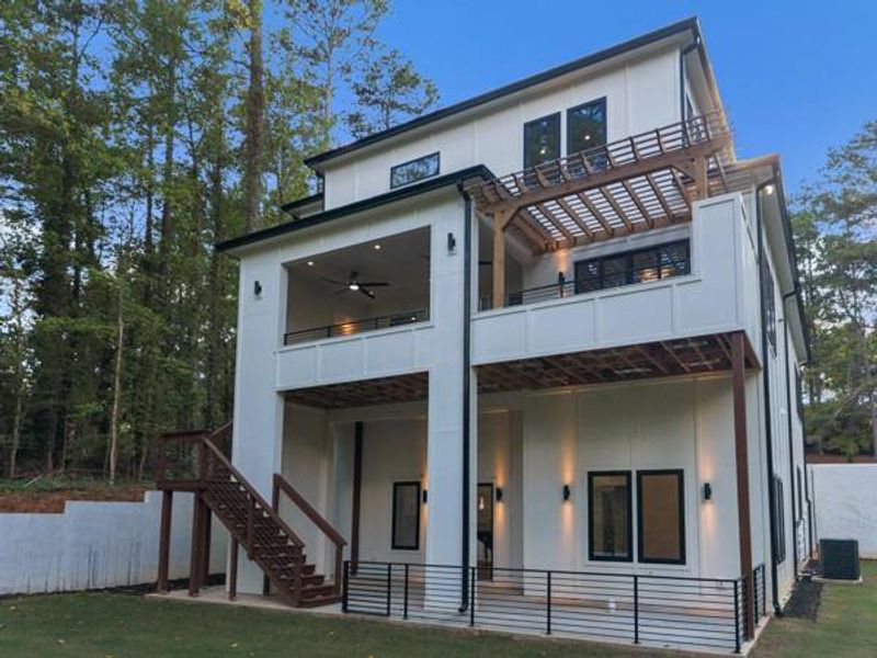 Exterior details and patio area of a home in , Atlanta (Image 43).