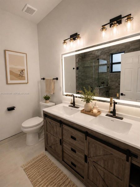 Furnished interior view inside a new home in , Fort Lauderdale (Image 7). Furnished interior view inside a new home in , Fort Lauderdale (Image 7).
