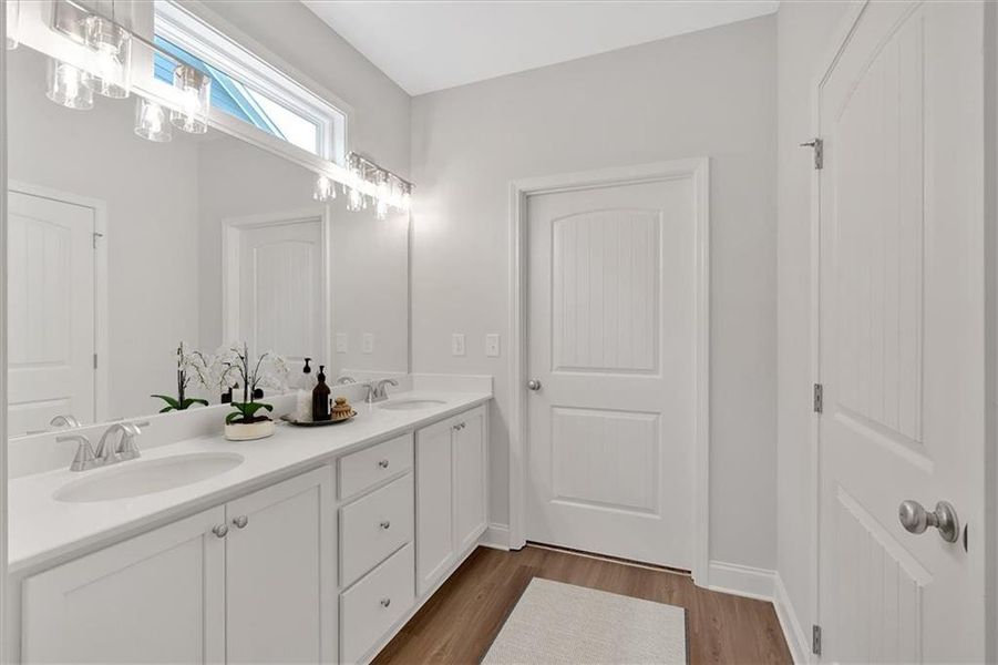 Furnished interior view inside a new home in Heritage Pointe at The Georgian, Villa Rica (Image 5).