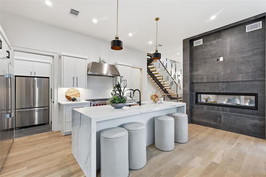 Furnished interior view inside a new home in , Dallas (Image 32).