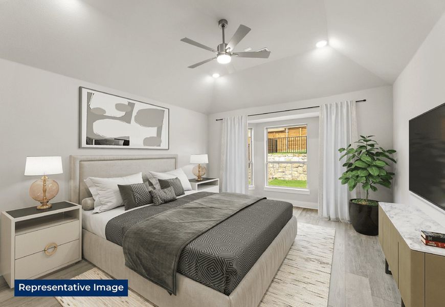 Representative furnished interior of a home built from the Woodford F by First Texas Homes in Marine Creek Ranch, Fort Worth (Image 8).