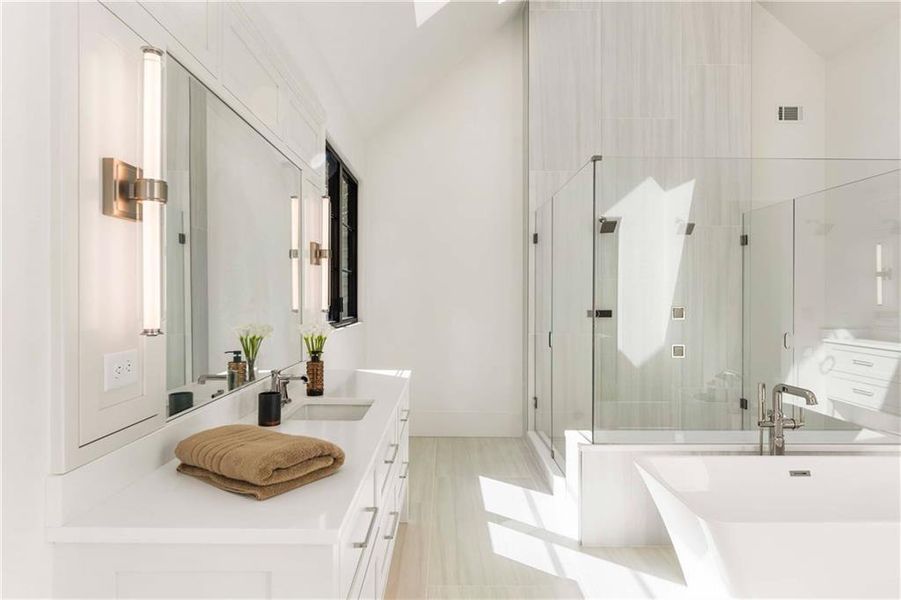 Furnished interior view inside a new home in , Sandy Springs (Image 39).