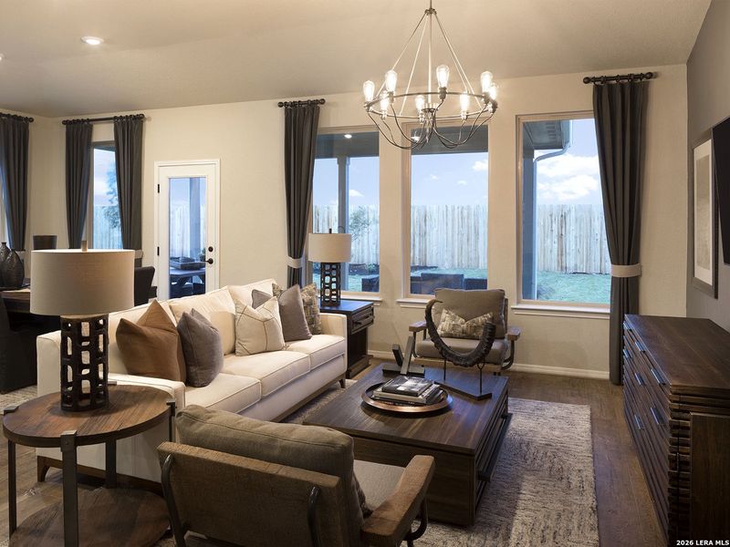 Furnished interior view inside a new home in Fox Falls, Boerne (Image 4).