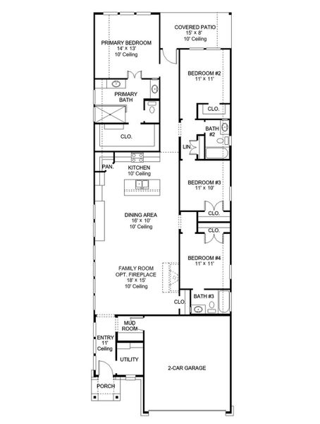 2D floor plan layout of this home in Jordan Ranch, Fulshear, TX (Image 2). 2D floor plan layout of this home in Jordan Ranch, Fulshear, TX (Image 2).