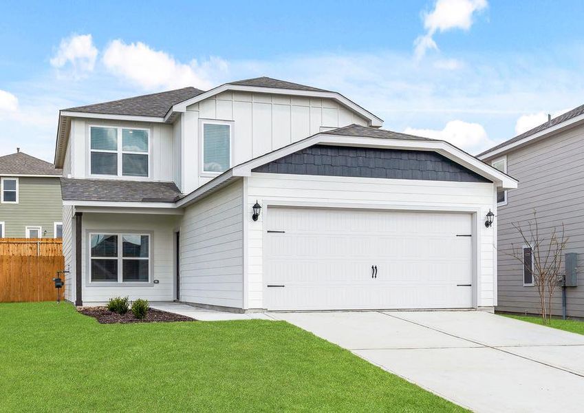 The Piper is a beautiful two-story siding home.