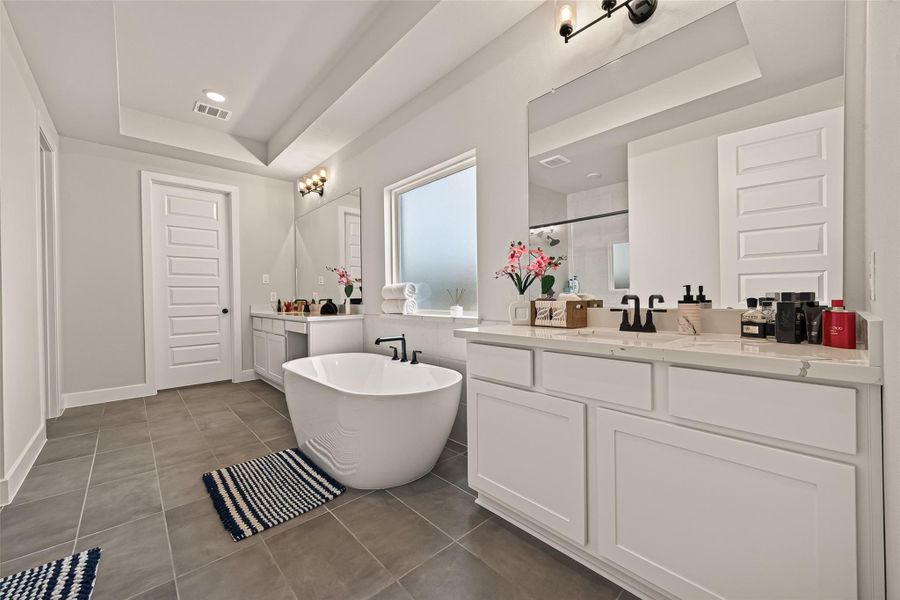 Spa-inspired primary bathroom Spa-inspired primary bathroom