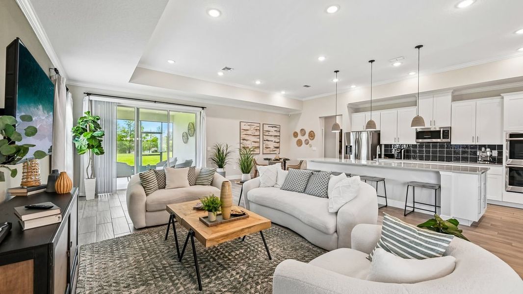 Furnished interior view inside a new home in Vero Lake Estates, Vero Beach (Image 30).