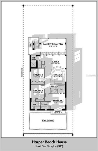 2D floor plan layout of this home in , New Smyrna Beach, FL (Image 8).