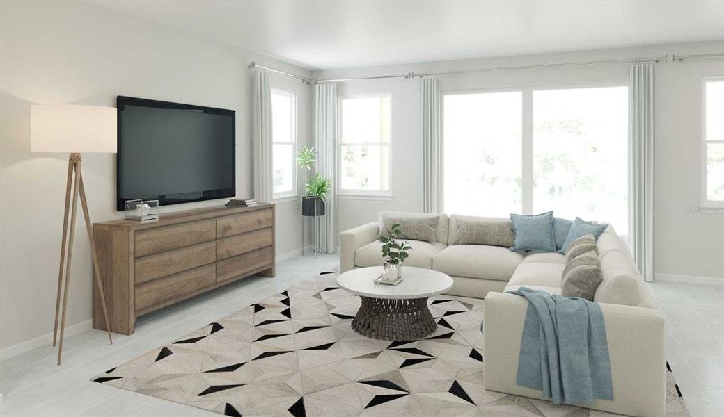 Furnished interior view inside a new home in Meridian Parks, Orlando (Image 6).