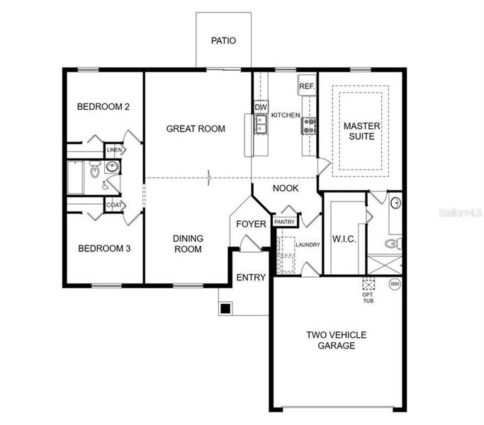 2D floor plan layout of this home in , Orlando, FL (Image 4).