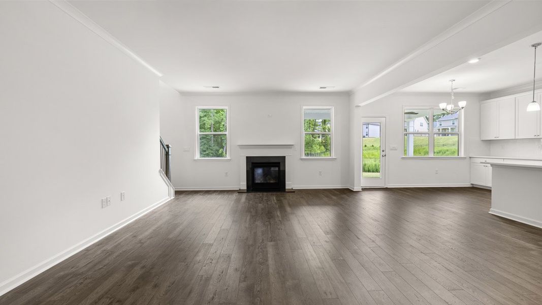 Spacious, unfurnished interior of a new home in The Gates at Pates Creek, Hampton (Image 17). Spacious, unfurnished interior of a new home in The Gates at Pates Creek, Hampton (Image 17).
