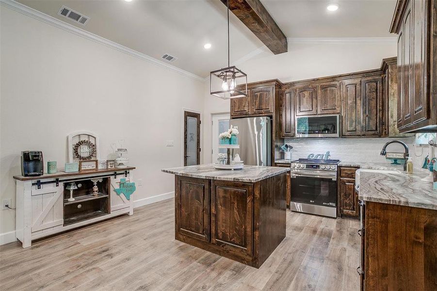 Furnished interior view inside a new home in , Perrin (Image 18).