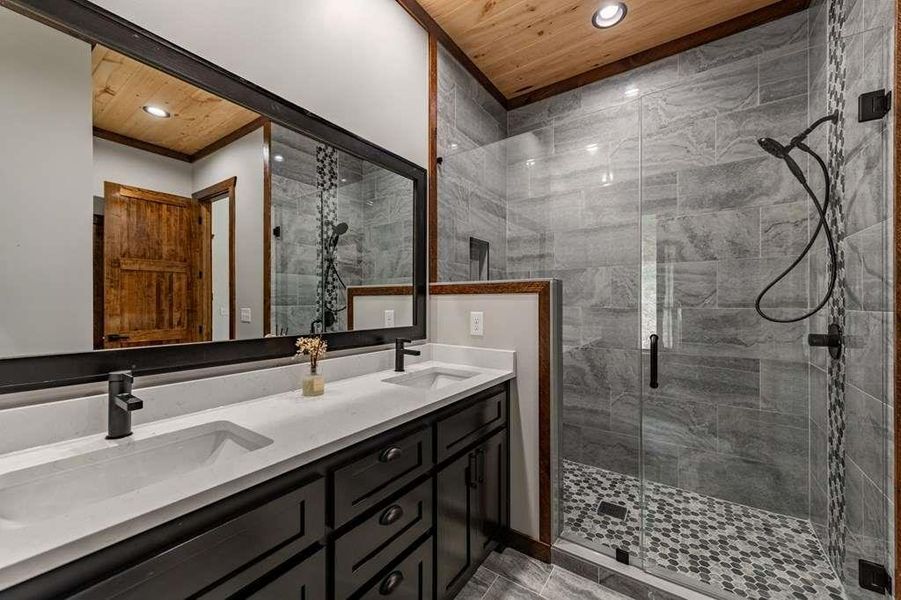 Furnished interior view inside a new home in , Blue Ridge (Image 65).