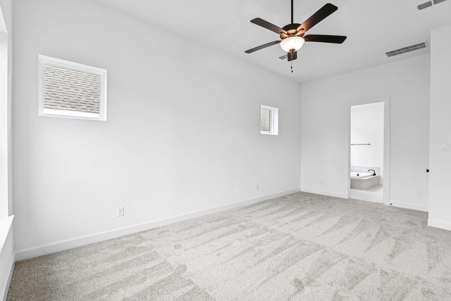 Spacious, unfurnished interior of a new home in Riceland 50’ Front Load Homesites, Mont Belvieu (Image 29). Spacious, unfurnished interior of a new home in Riceland 50’ Front Load Homesites, Mont Belvieu (Image 29).