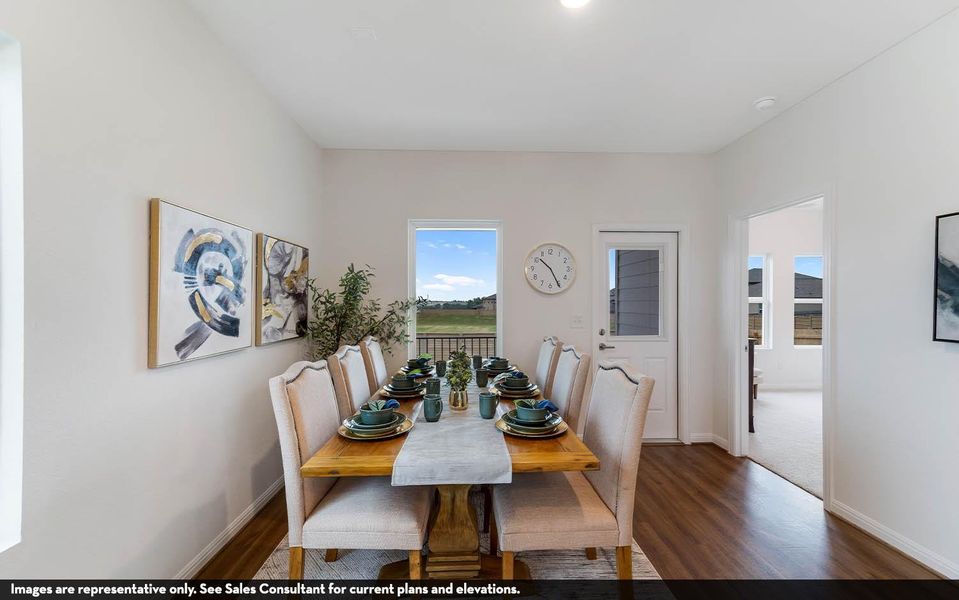 Furnished interior view inside a new home in Sweetgrass Village, Crosby (Image 10).