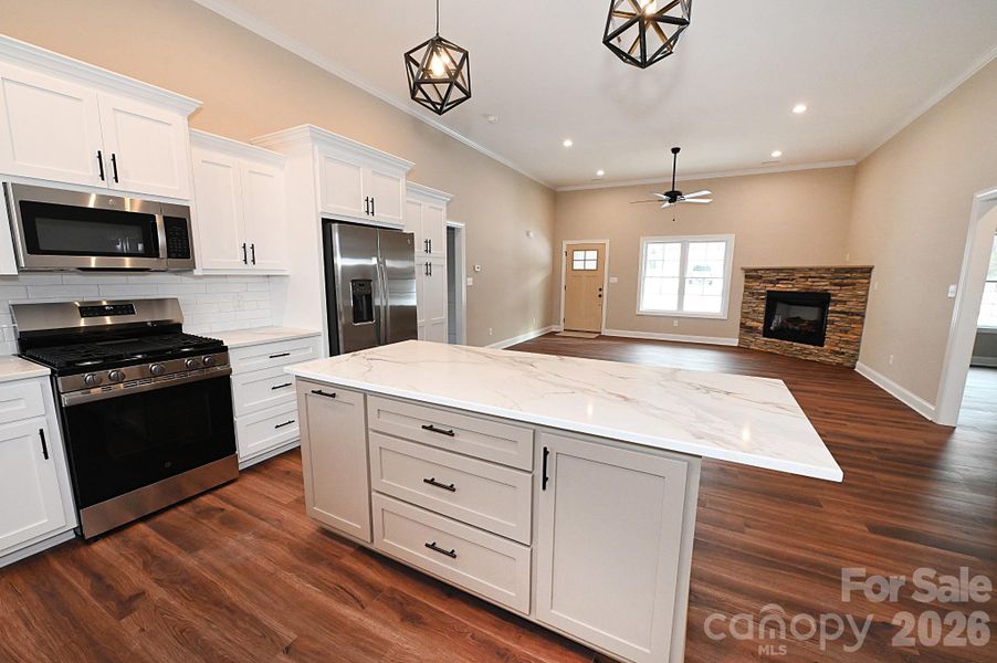 Furnished interior view inside a new home in , Hickory (Image 5).