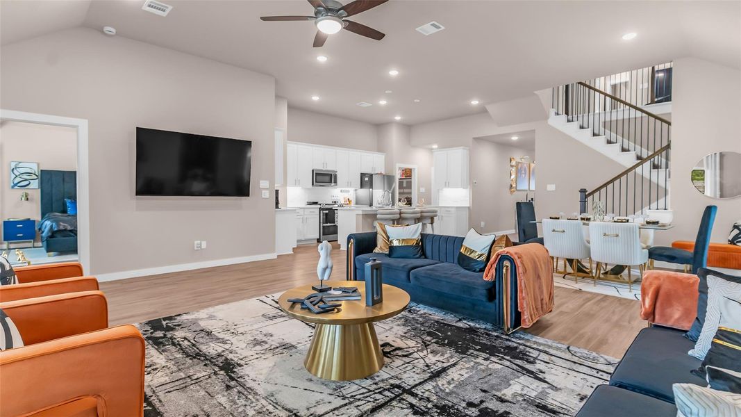 Furnished interior view inside a new home in , Willis (Image 4).